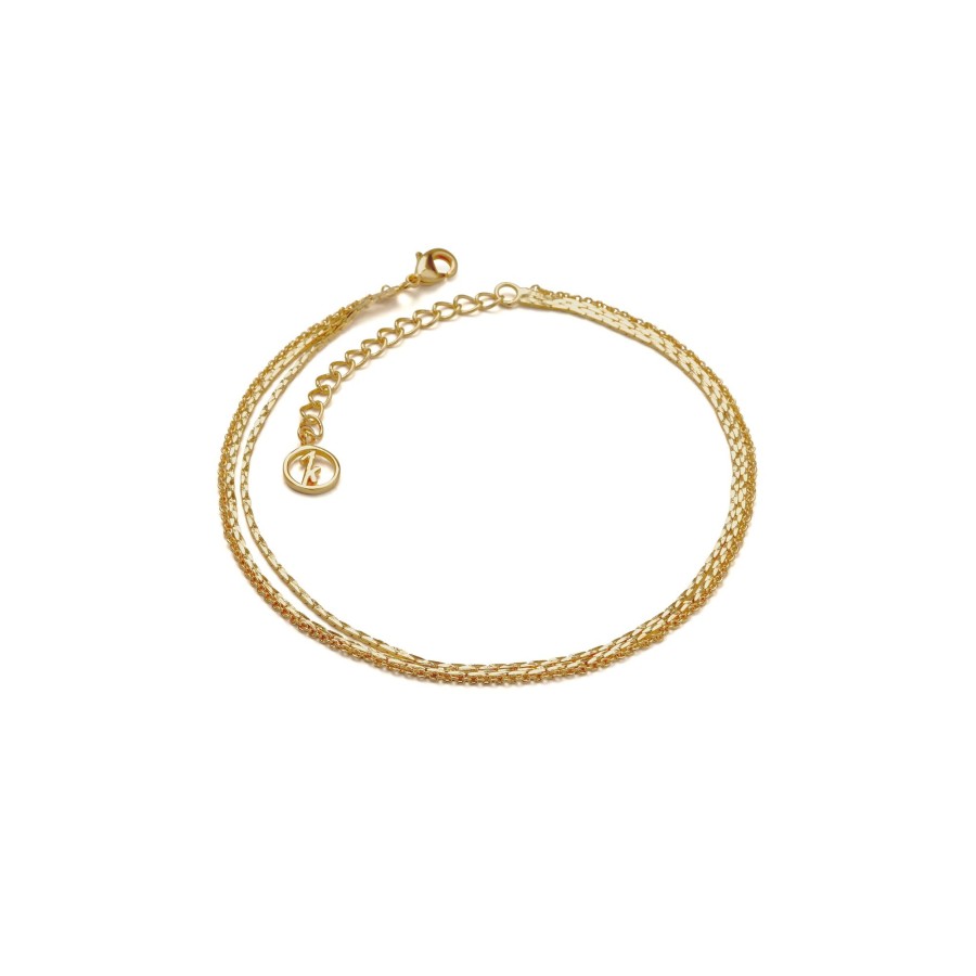 Jewellery Anissa Kermiche  | Triple Chain Anklet