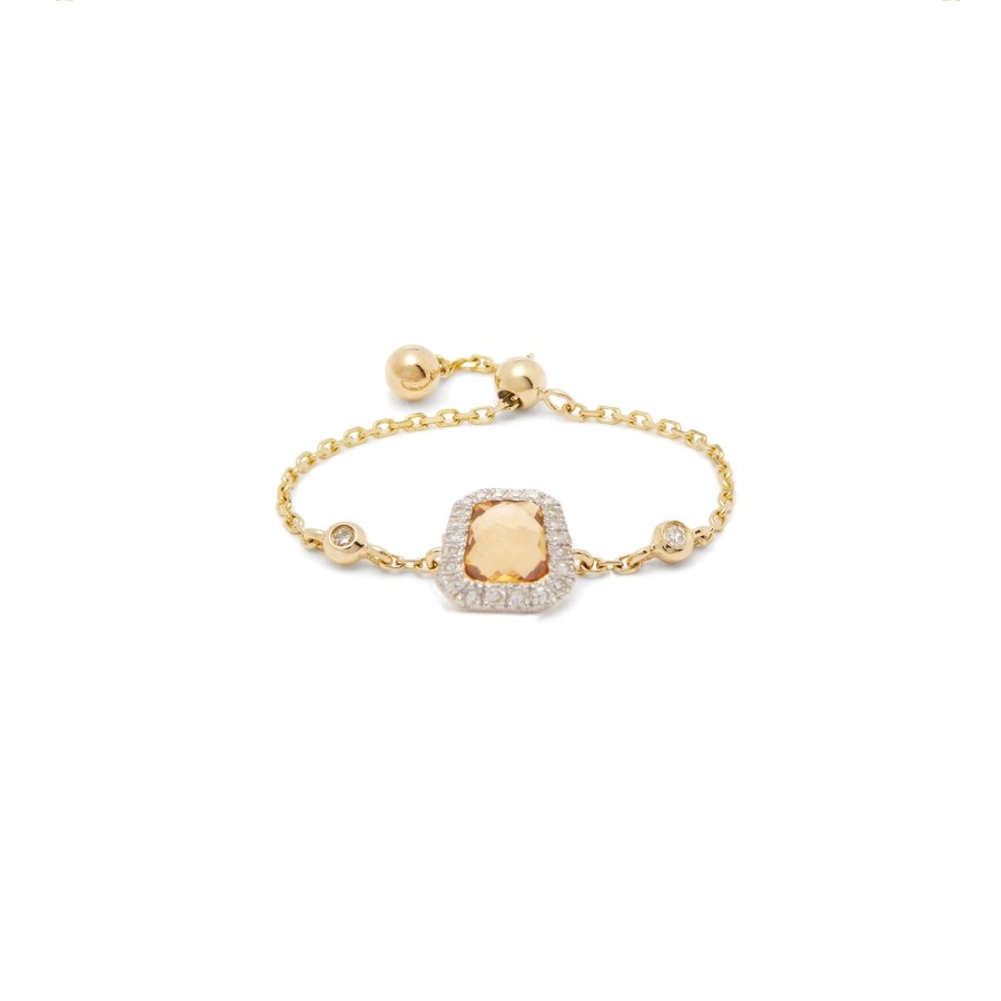 Jewellery Anissa Kermiche  | Square Citrine Ring