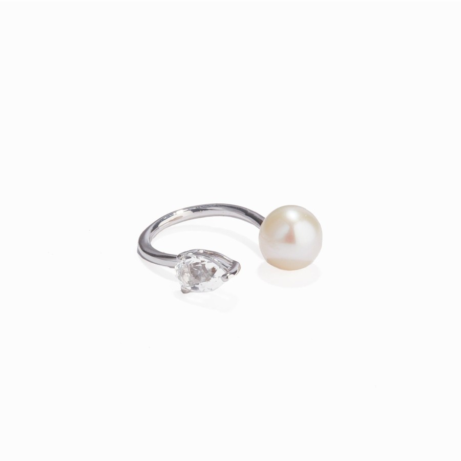 Jewellery Anissa Kermiche Perle Rare Ear Cuff White