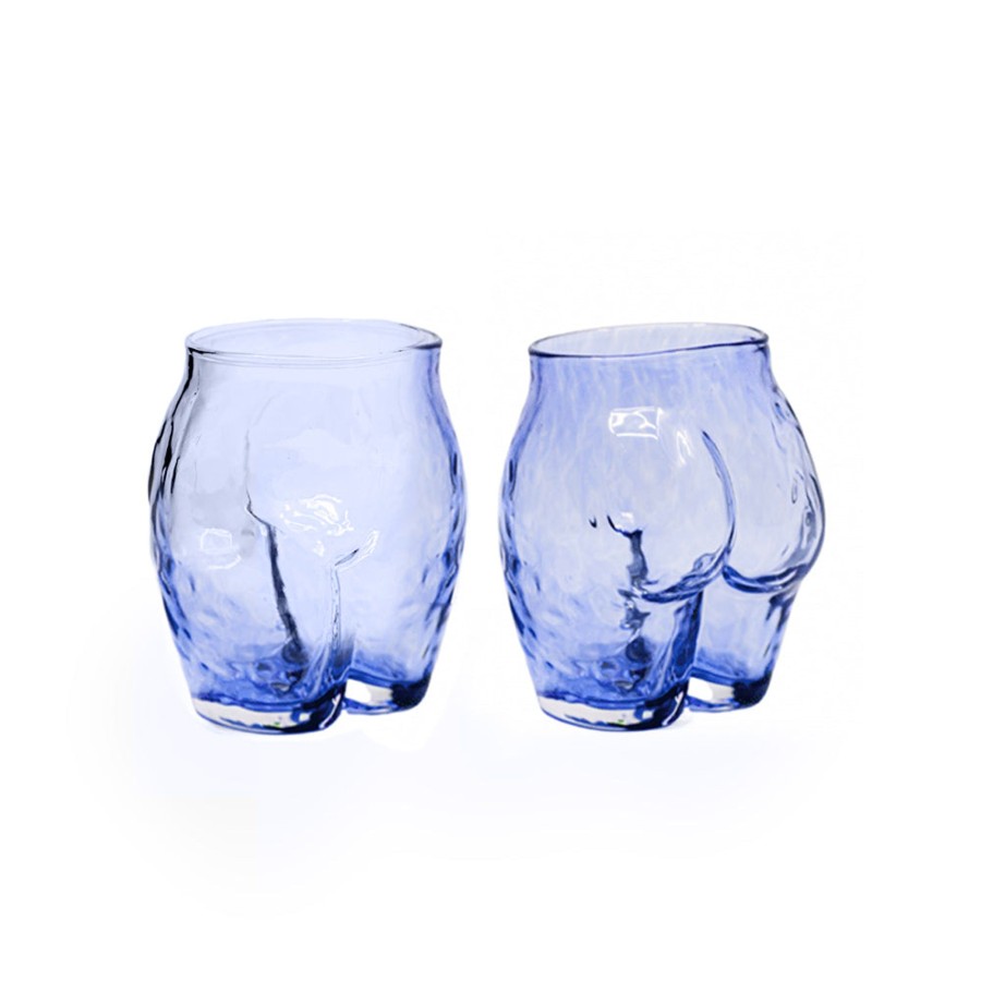 Homeware Anissa Kermiche The Popotin Gl Ass Cerulean Set Of