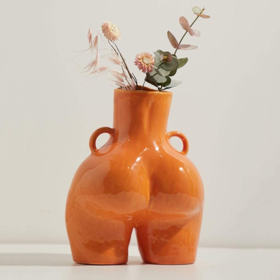 Homeware Anissa Kermiche Love Handles Vase Orange Shiny